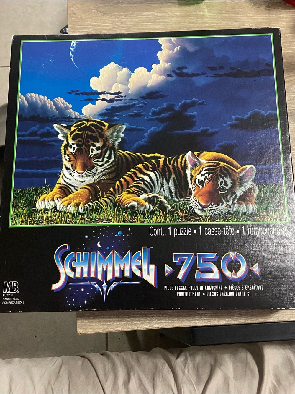 Vintage MB Schimmel 750 Piece Puzzle “In Mothers Arms” NIB Sealed